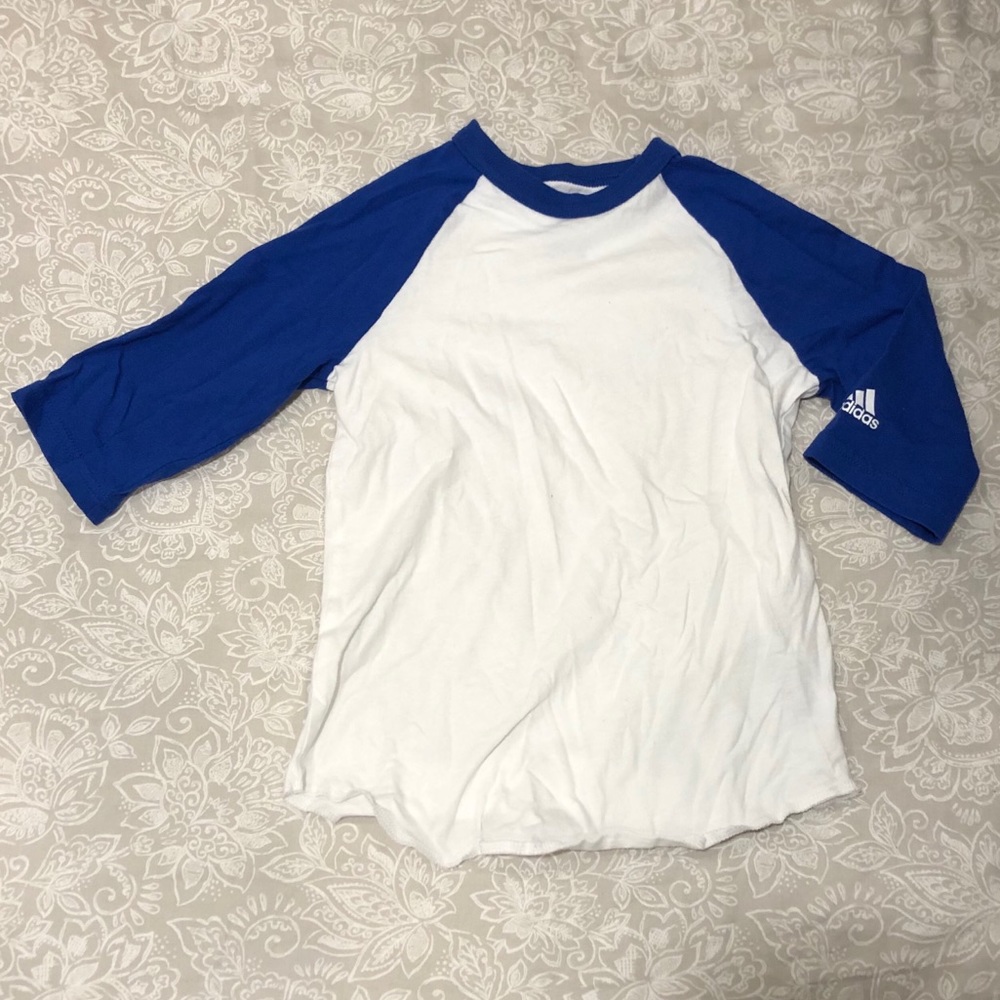 Blue Adidas Baseball shirt